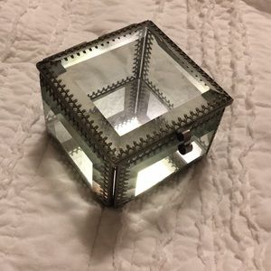 Glass Jewelry Box/Trinket Holder